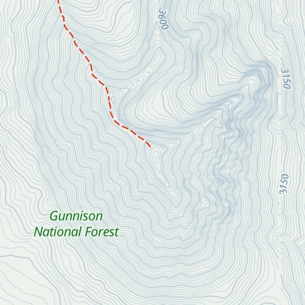 Map of Gothic Mountain