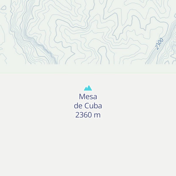 Map of Mesa de Cuba