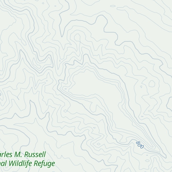 Map of Van Hook Ridge