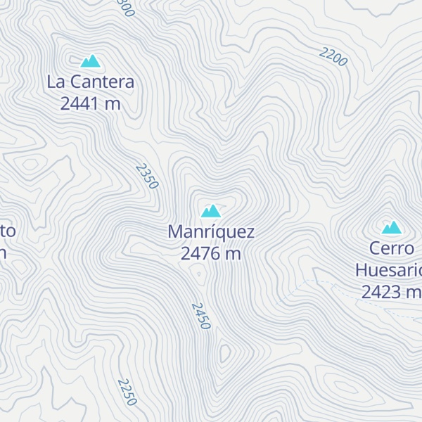 Map of Manríquez
