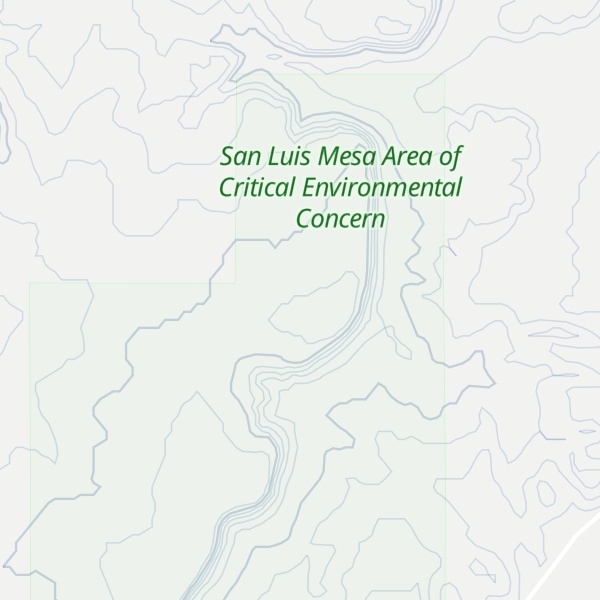 Map of Mesa San Luis