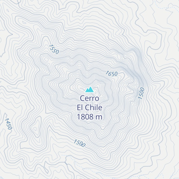 Map of Cerro El Chile