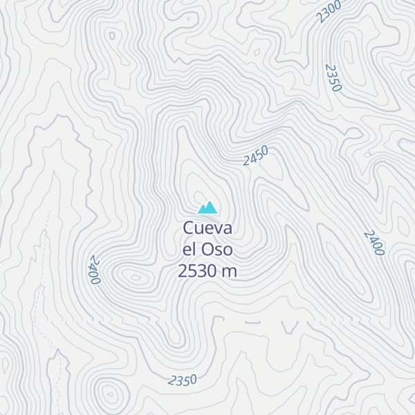 Map of Cueva el Oso