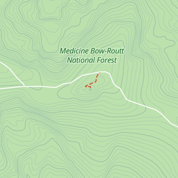 Map of Bridger Peak