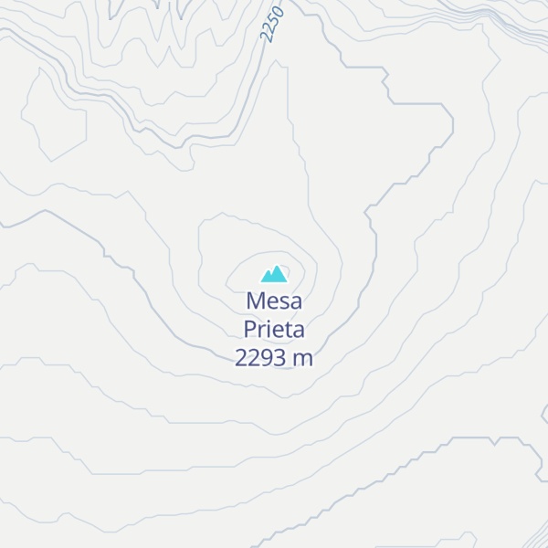 Map of Mesa Prieta