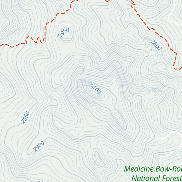 Map of Nipple Peak