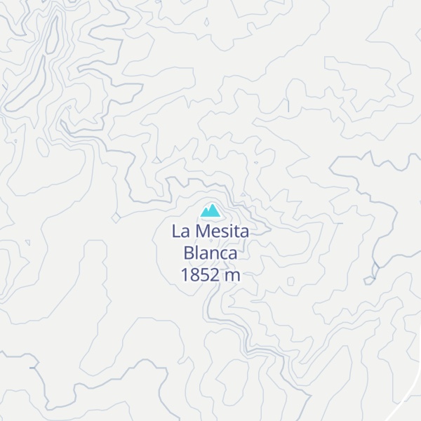 Map of La Mesita Blanca