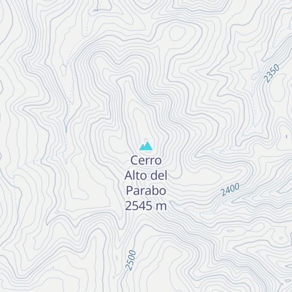 Map of Cerro Alto del Parabo