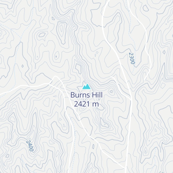 Map of Burns Hill