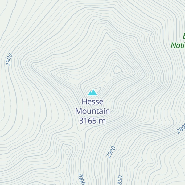 Map of Hesse Mountain