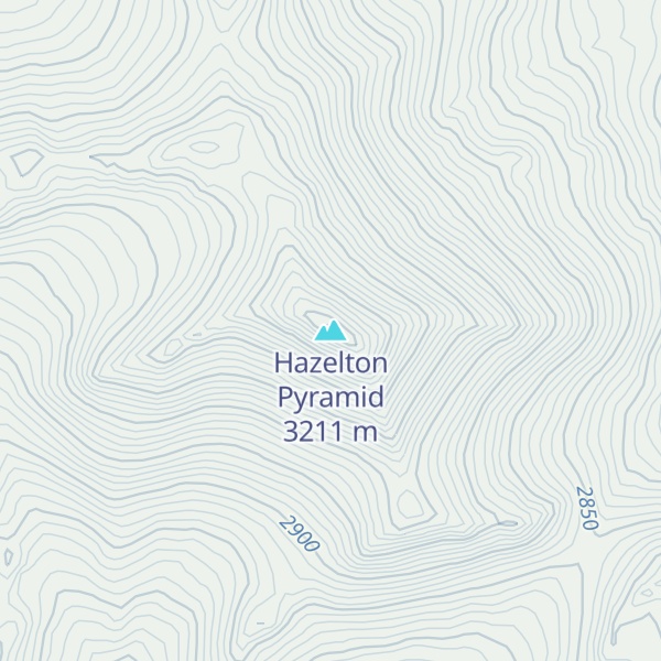 Map of Hazelton Pyramid