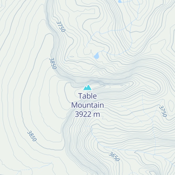 Map of Table Mountain