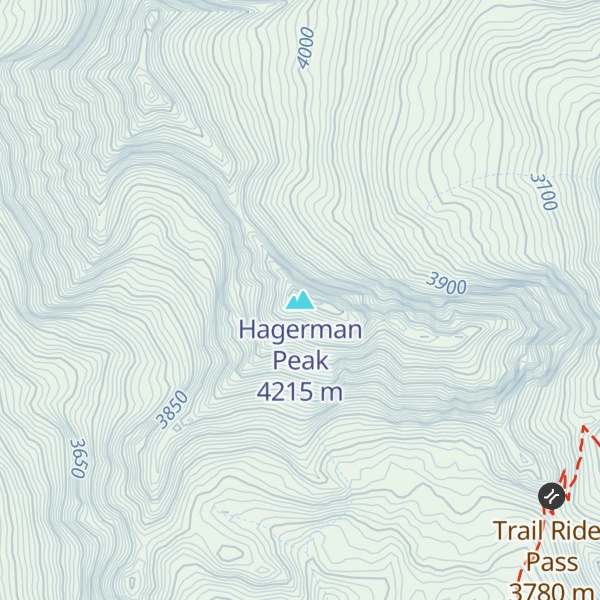 Map of Hagerman Peak