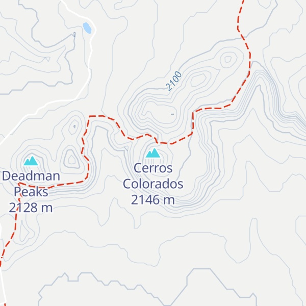 Map of Cerros Colorados