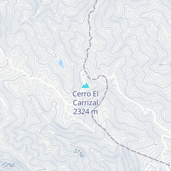 Map of Cerro El Carrizal