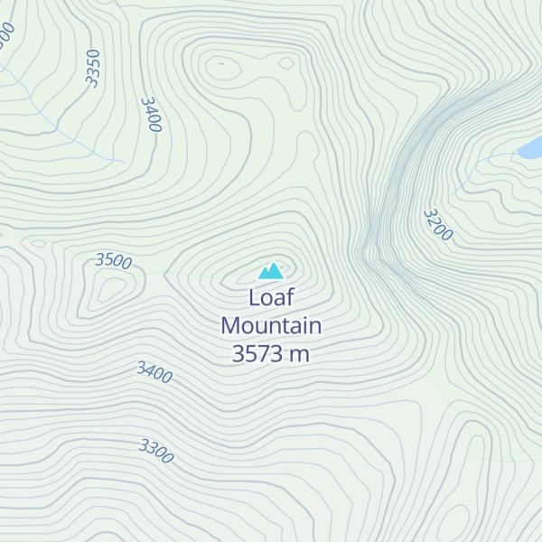 Map of Loaf Mountain