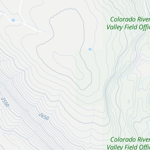Map of Cottonwood Divide
