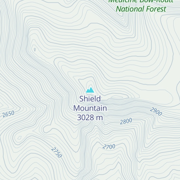 Map of Shield Mountain