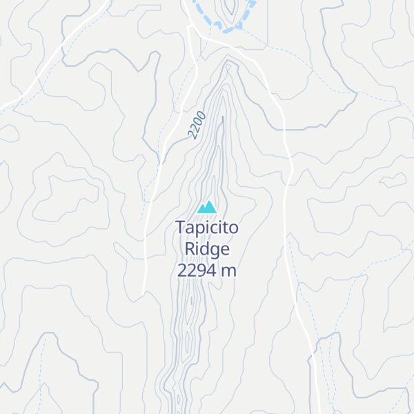 Map of Tapicito Ridge