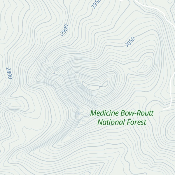 Map of Meaden Peak
