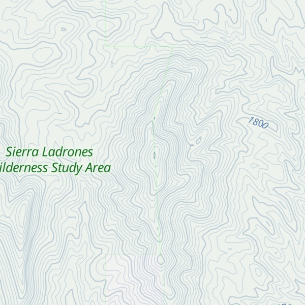 Map of Cerro Colorado