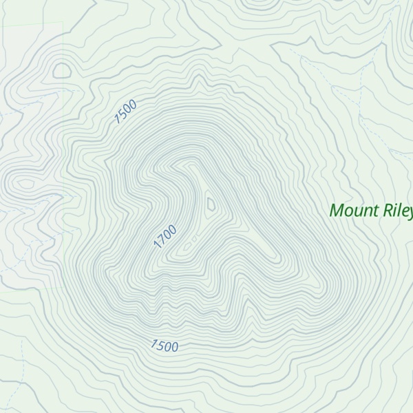 Map of Cox Peak