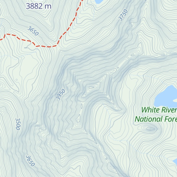 Map of Capitol Peak
