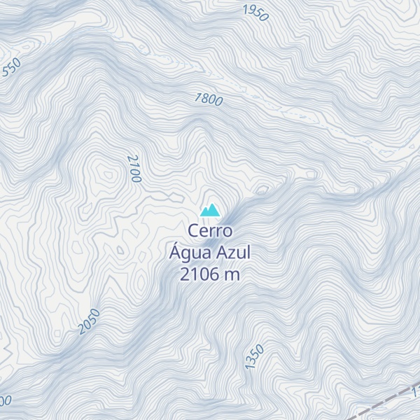 Map of Cerro Água Azul