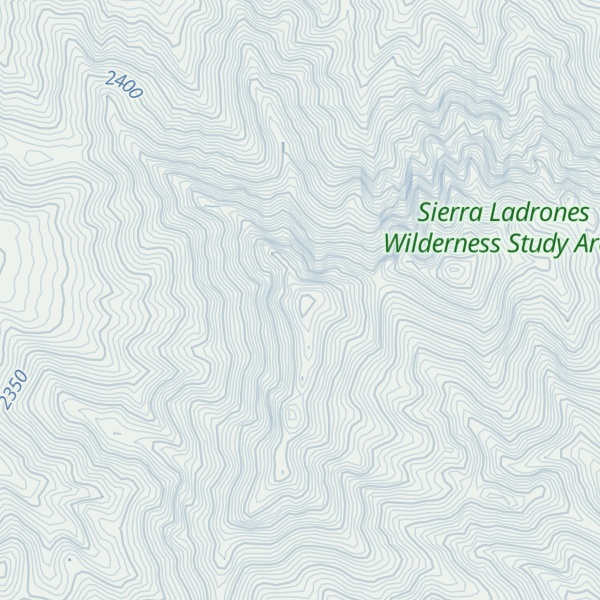 Map of Ladrón Peak