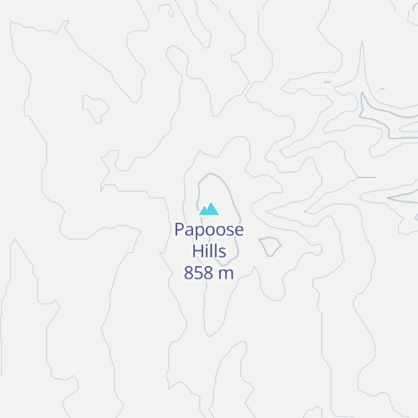 Map of Papoose Hills