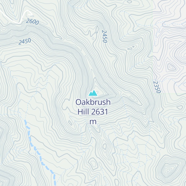 Map of Oakbrush Hill