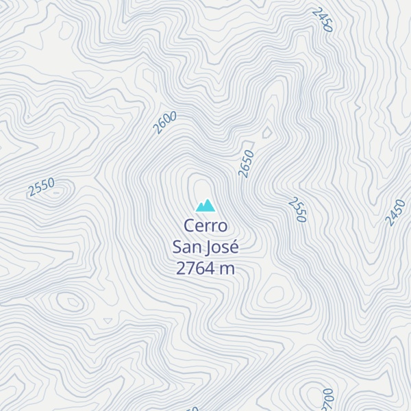 Map of Cerro San José