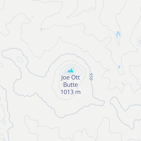 Map of Joe Ott Butte