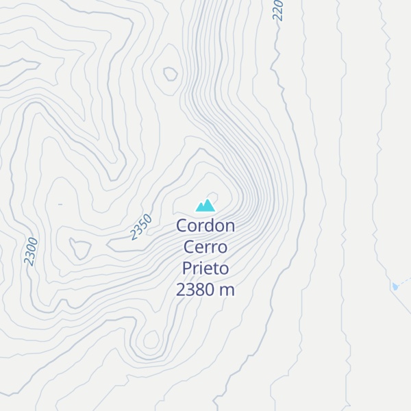 Map of Cordon Cerro Prieto