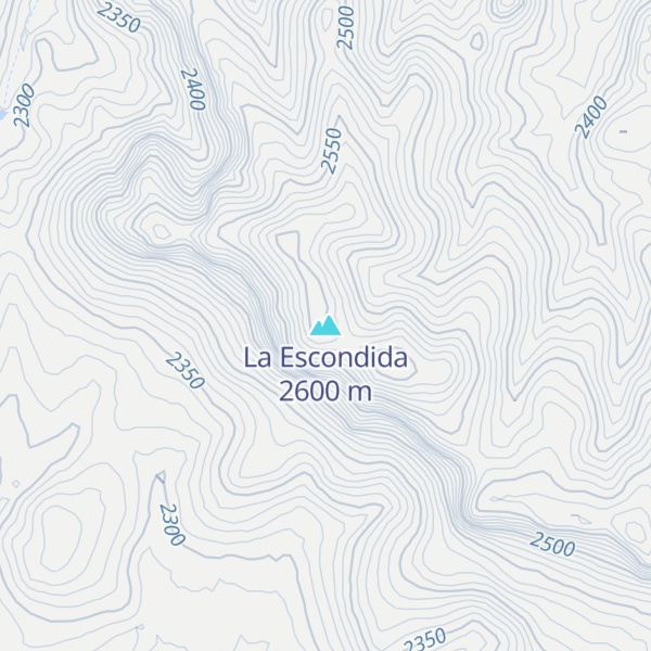 Map of La Escondida