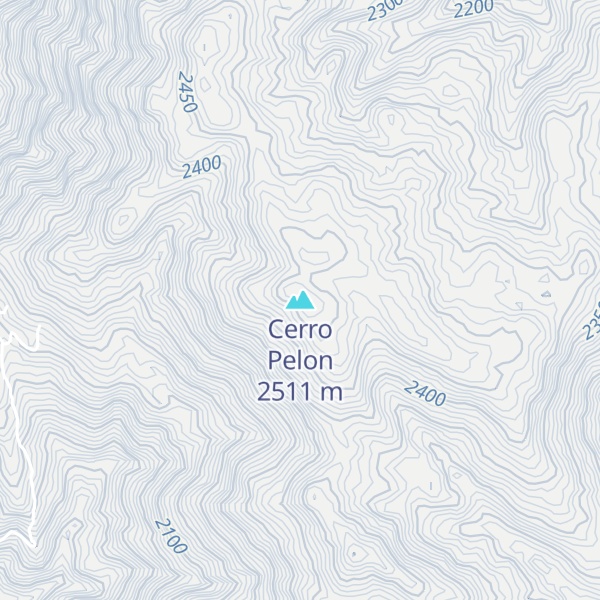 Map of Cerro Pelon