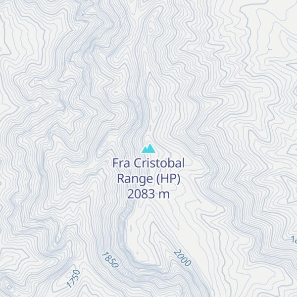 Map of Fra Cristobal Range (HP)