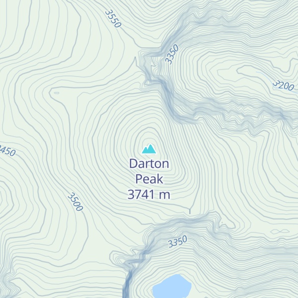 Map of Darton Peak