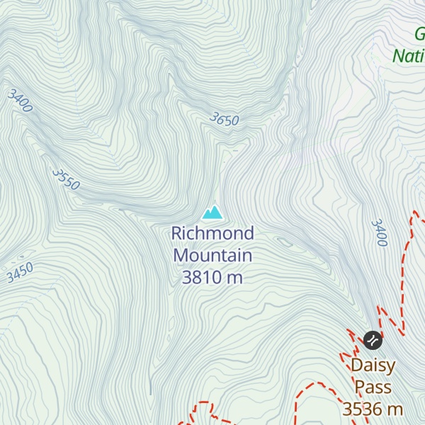 Map of Richmond Mountain