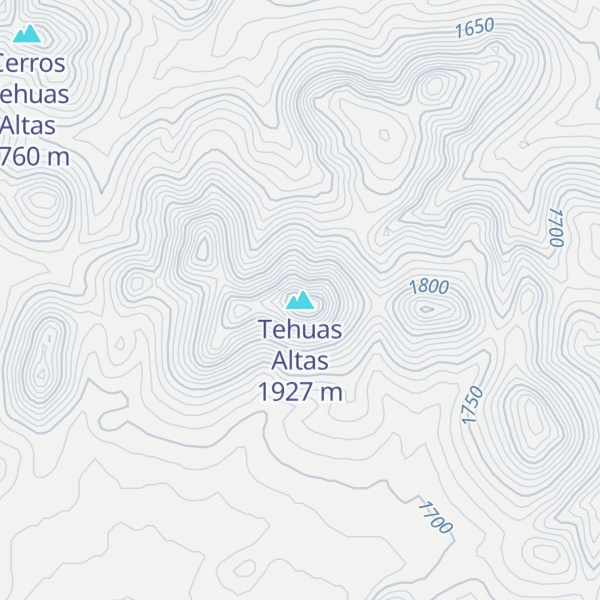 Map of Tehuas Altas