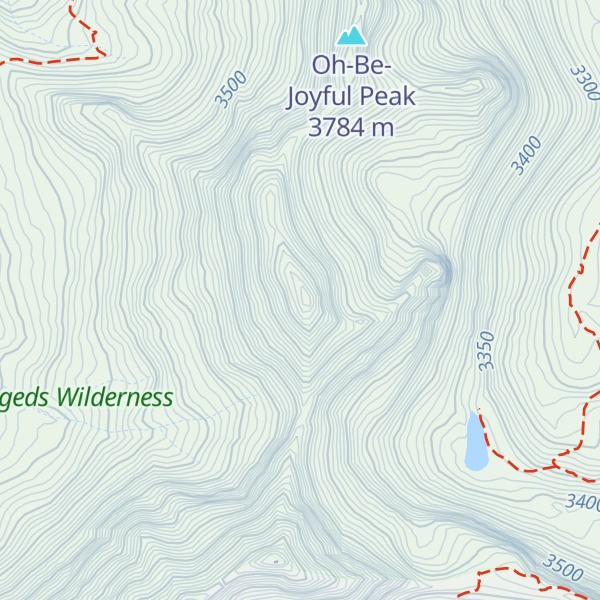 Map of Afley Peak