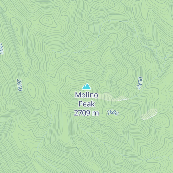 Map of Molino Peak