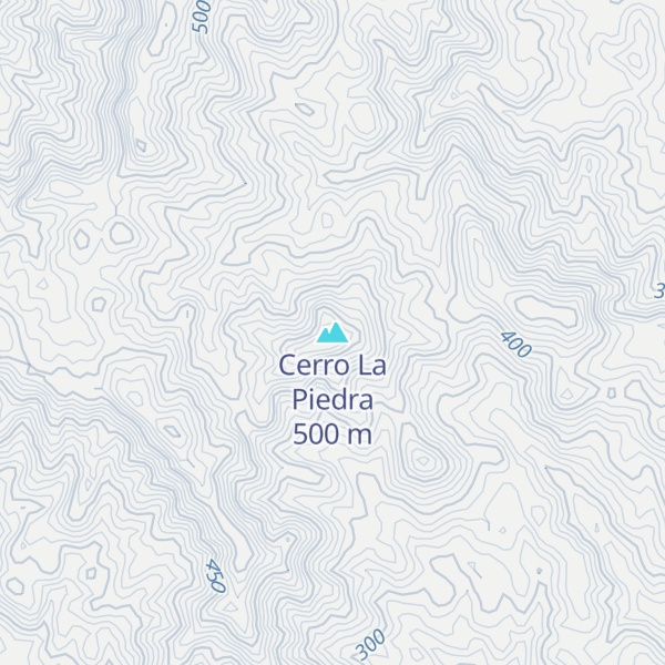 Map of Cerro La Piedra