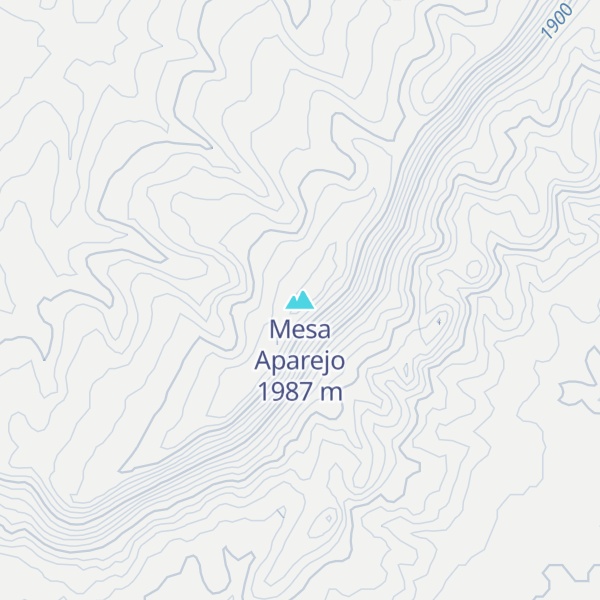 Map of Mesa Aparejo