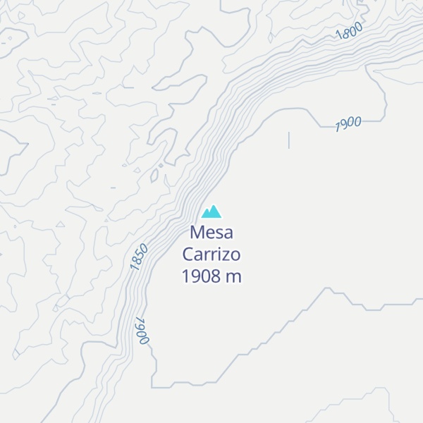 Map of Mesa Carrizo