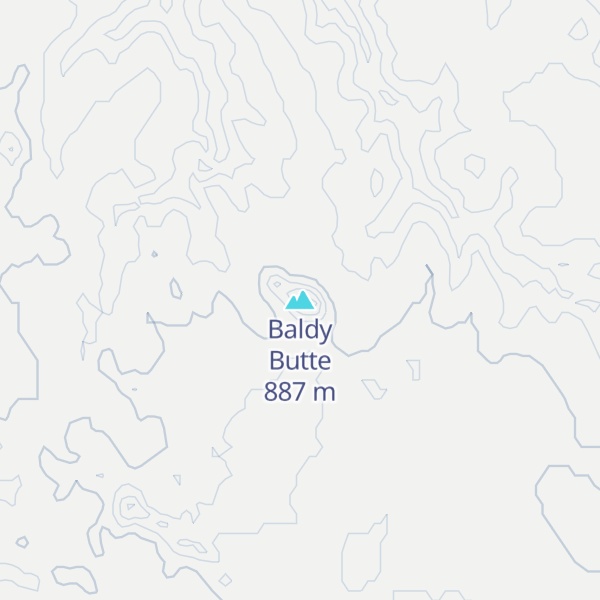 Map of Baldy Butte