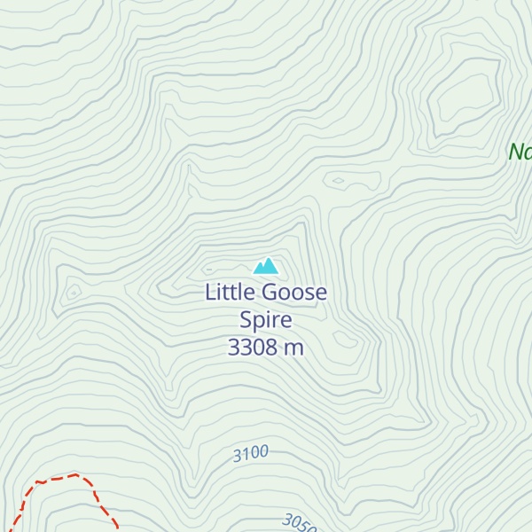 Map of Little Goose Spire
