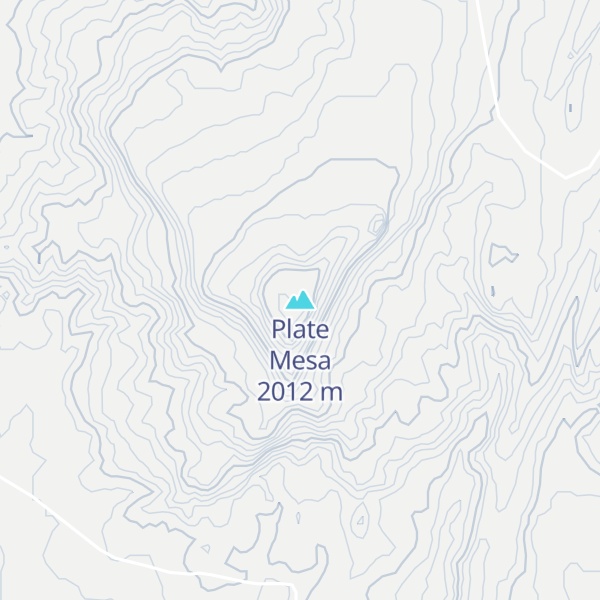 Map of Plate Mesa