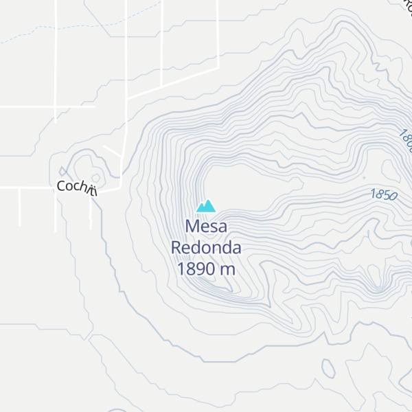 Map of Mesa Redonda