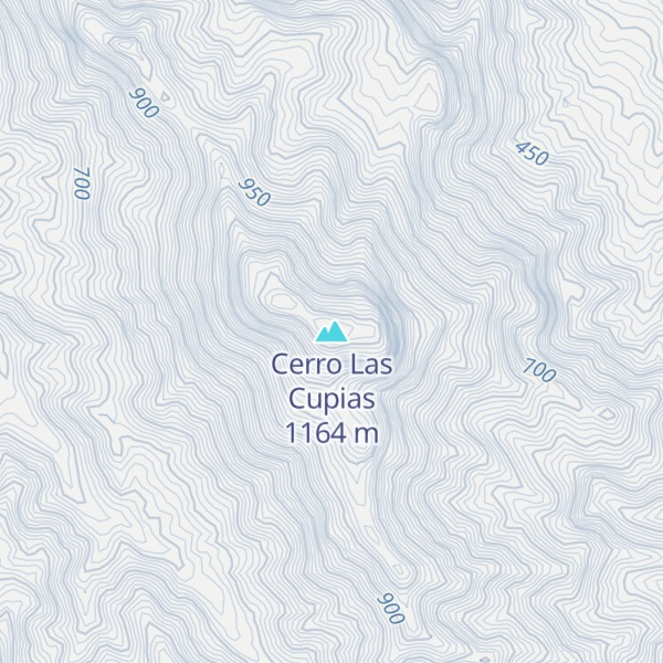 Map of Cerro Las Cupias